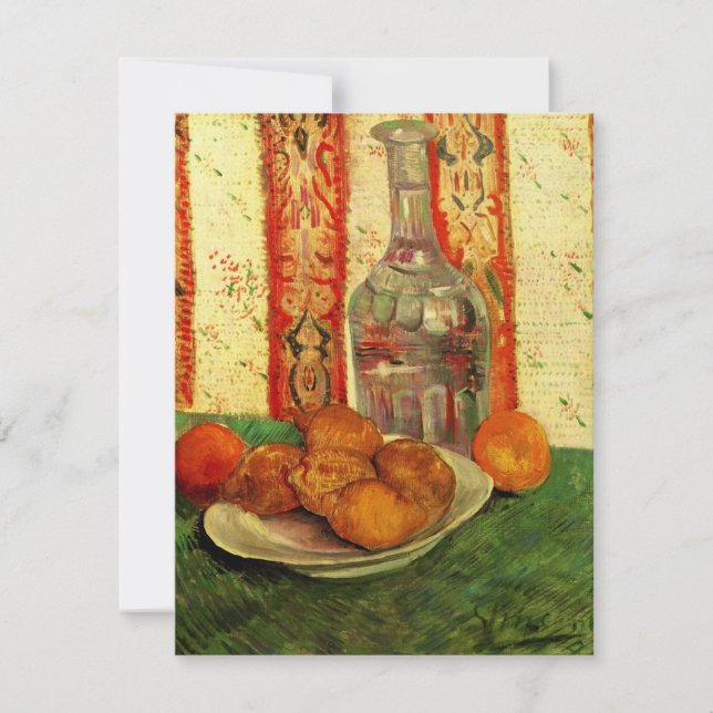 Stilleben Karaff och citroner av Vincent van Gogh (Framsida)