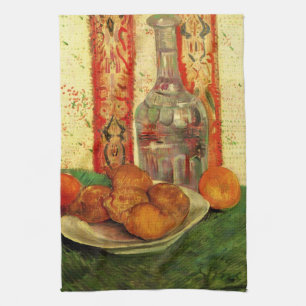 Stilleben Karaff och citroner av Vincent van Gogh Kökshandduk