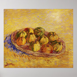 Stilleben, korg med äpplen av Vincent van Gogh Poster