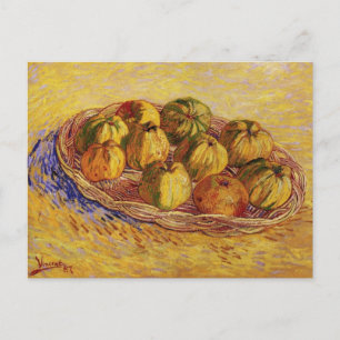 Stilleben, korg med äpplen av Vincent van Gogh Vykort