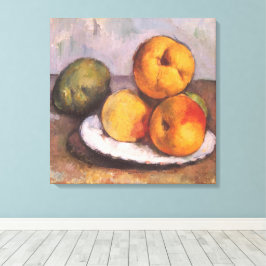 Stilleben Kvintus, Äpplen, Päron av Paul Cezanne Canvastryck