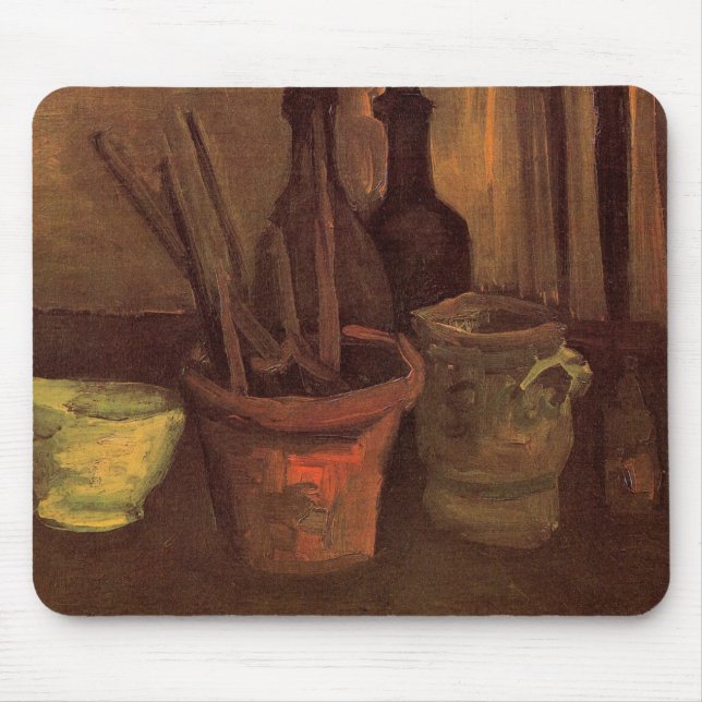 Stilleben Målarpenslar i kruka av Vincent van Gogh Musmatta (Framsidan)