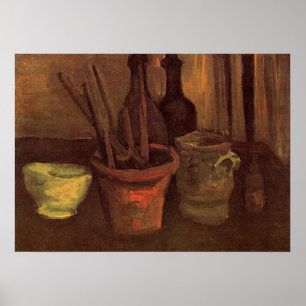 Stilleben Målarpenslar i kruka av Vincent van Gogh Poster