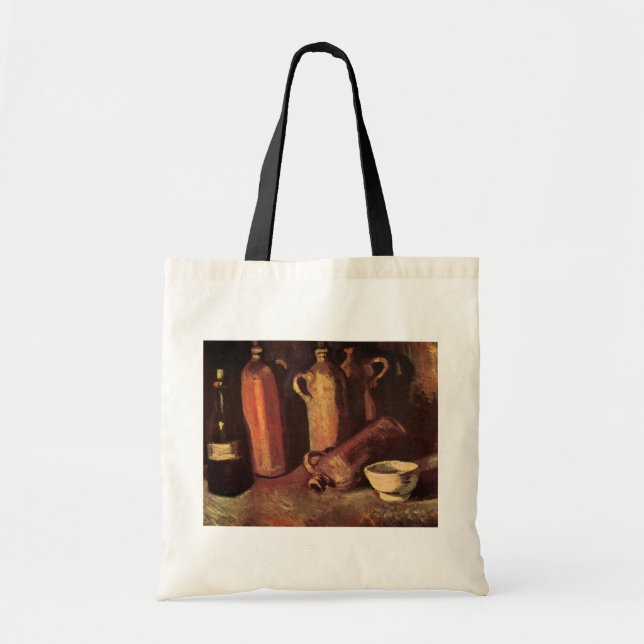 Stilleben med 4 stentorkar av Vincent van Gogh Tygkasse (Framsidan)