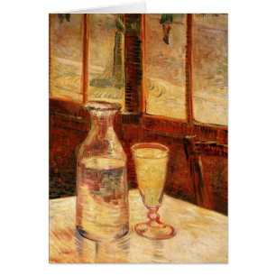 Stilleben med Absint av Vincent van Gogh Hälsningskort