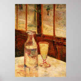 Stilleben med Absint av Vincent van Gogh Poster
