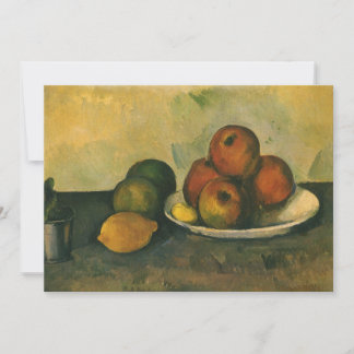 Stilleben med äpplen av Paul Cezanne