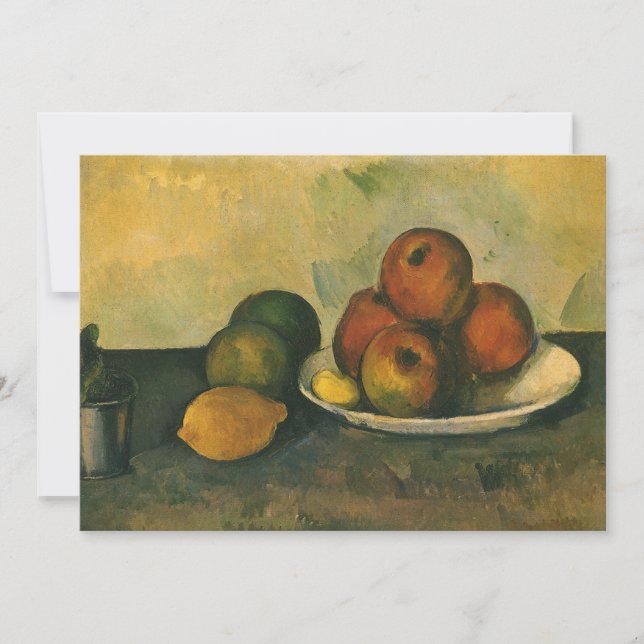 Stilleben med äpplen av Paul Cezanne (Framsida)