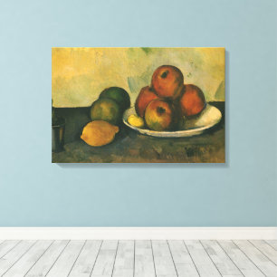 Stilleben med äpplen av Paul Cezanne Canvastryck