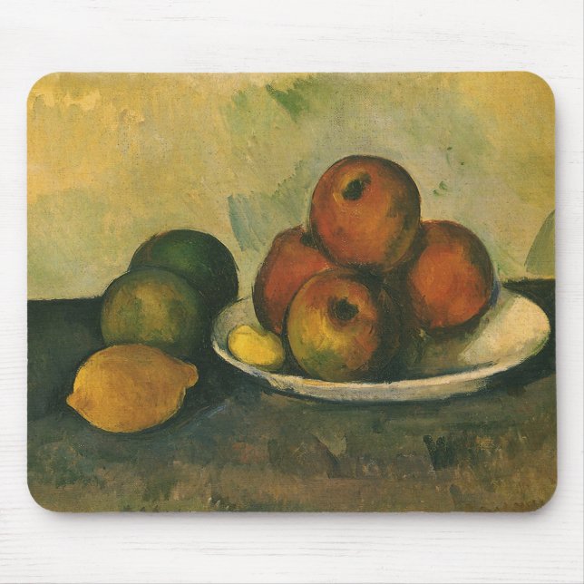 Stilleben med äpplen av Paul Cezanne Musmatta (Framsidan)
