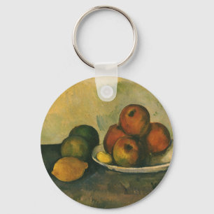 Stilleben med äpplen av Paul Cezanne Nyckelring
