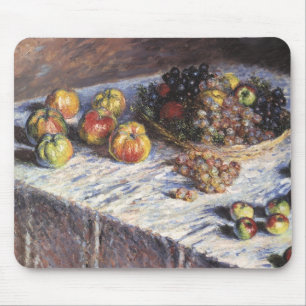 Stilleben med äpplen och vindruvor av Claude Monet Musmatta