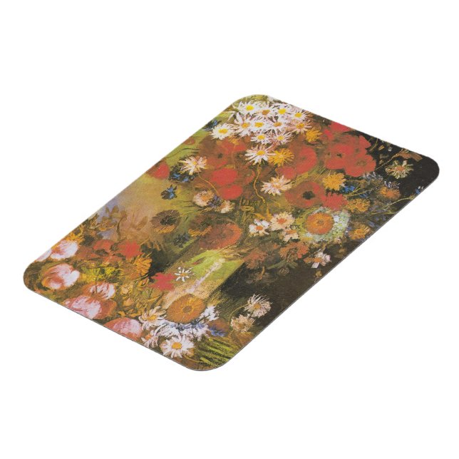 Stilleben med blommor av Van Gogh, röda vallmor oc Magnet (Vänstra Sidan)