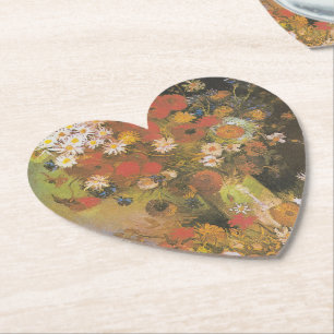 Stilleben med blommor av Van Gogh Röda vallmor & r Underlägg Papper