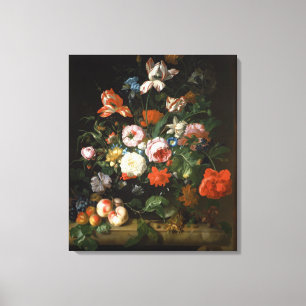 Stilleben med blommor canvastryck