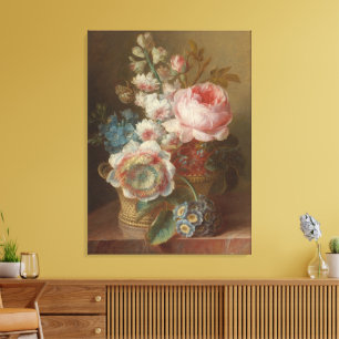 Stilleben med blommor – Cornelis van Spaendonck Canvastryck