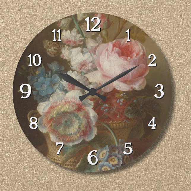 Stilleben med blommor – Cornelis van Spaendonck Stor Klocka (Skapare uppladdad)