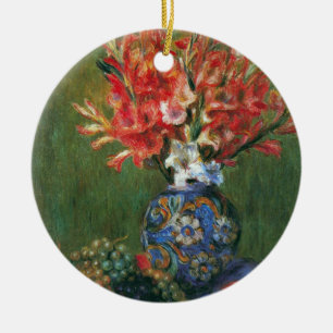 Stilleben med blommor och frukt av Pierre Renoir Julgransprydnad Keramik