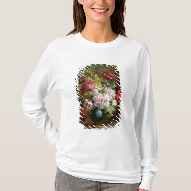 Stilleben med blommor och notblad tröja (Framsida)