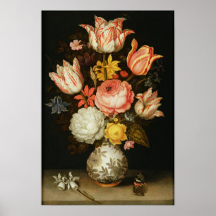 Stilleben med blommor poster