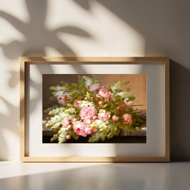 Stilleben med blommor, Raoul M. De Longpré  Poster (Skapare uppladdad)