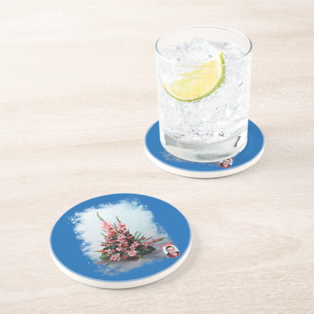Stilleben med blommor/Stilleben med blommor Underlägg Sandsten (Sidan)