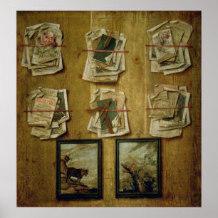 Stilleben med boklakan och bilder, 1783 poster