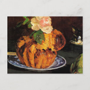 Stilleben med brioche av Édouard Manet Vykort