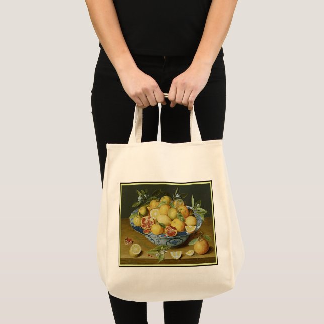 Stilleben med citroner av Hulsdonck - Canvasväska Tygkasse (Framsida (produkt))