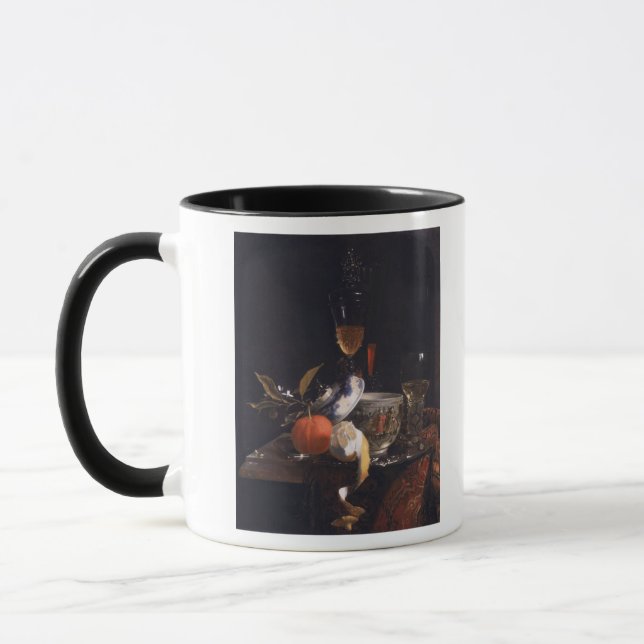Stilleben med den kinesiska sockerburken mugg (Vänster)