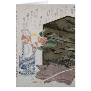 Stilleben med en Camelia, c.1820 Hälsningskort