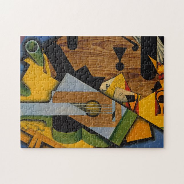 Stilleben med en gitarr pussel (Horisontell)