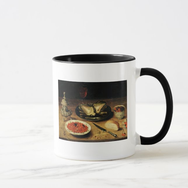 Stilleben med en kronärtskocka mugg (Höger)