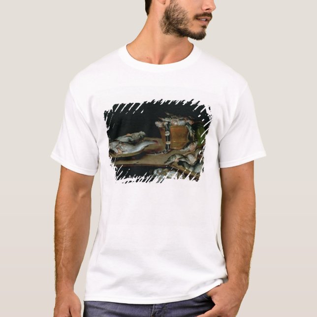 Stilleben med fisken tee shirt (Framsida)