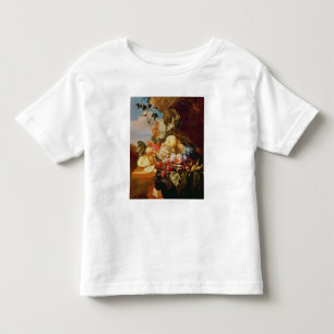 Stilleben med frukt och blommor t shirt
