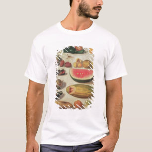 Stilleben med frukt och padda tröja