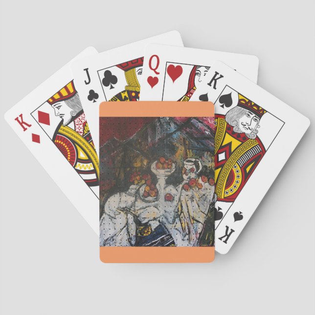 STILLEBEN MED FRUKT SPEL KORT (Baksidan)