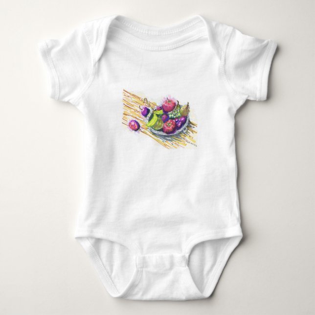 Stilleben med frukter t shirt (Framsida)