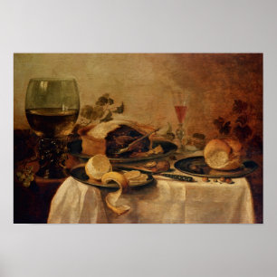 Stilleben med fruktpajen, 1635 poster
