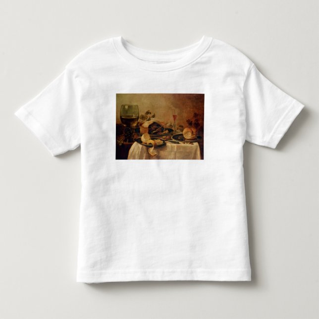 Stilleben med fruktpajen, 1635 t shirt (Framsida)