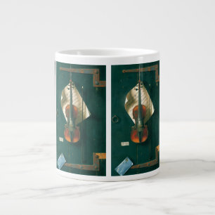 Stilleben med gammal violin av William Michael Har Jumbo Mugg