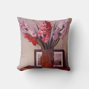 Stilleben med gladiolus kudde