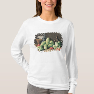 Stilleben med gurkor och tomater t shirt