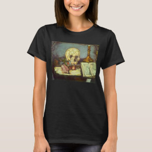 Stilleben med kalle, ljus och bok av Paul Cezanne Tee Shirt