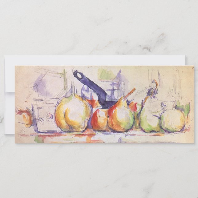 Stilleben med kastrull av Paul Cezanne (Framsida)