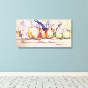 Stilleben med kastrull av Paul Cezanne Canvastryck