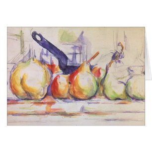 Stilleben med kastrull av Paul Cezanne Hälsningskort