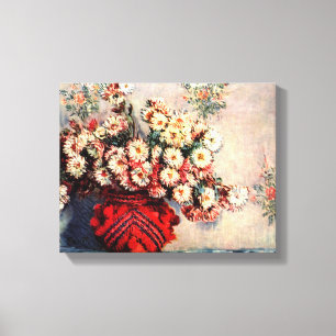 Stilleben med Krysantemum av Claude Monet Canvastryck