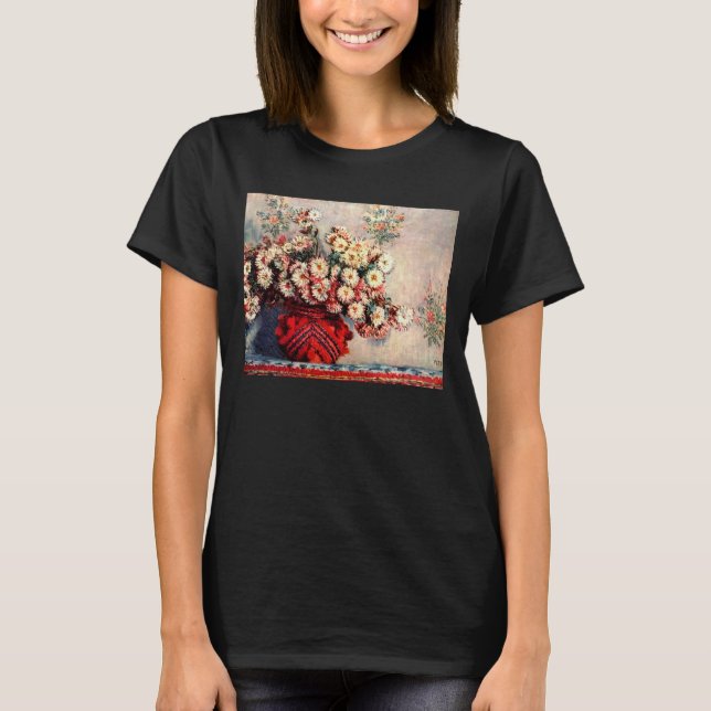 Stilleben med Krysantemum av Claude Monet Tee Shirt (Framsida)