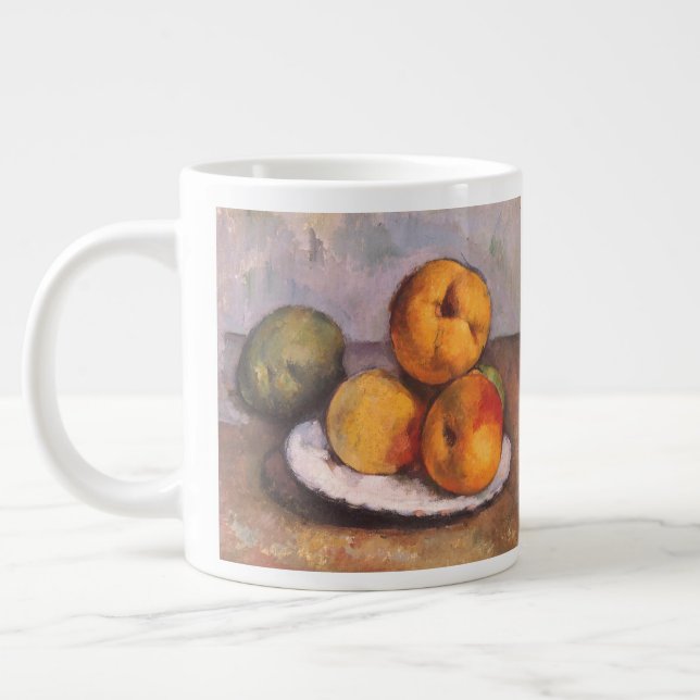 Stilleben med kvitten, äpplen, päron av Paul Cezan Jumbo Mugg (Vänster)